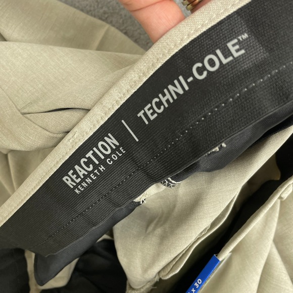 NEW Kenneth Cole Reaction Men's 36x30 Tan Slim Fit Techni-Cole  Dress Pants - Picture 8 of 9